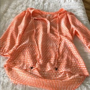 Orange and white tunic